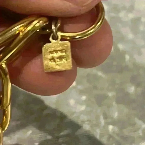 Anne Klein Womens vintage designer chunky paper clip toggle clasp necklace - Picture 4 of 8